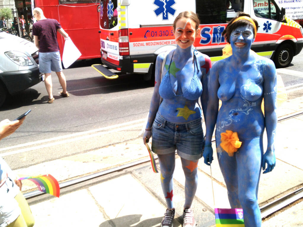 Blau Regenbogenparade Rettung (14.06.2014)