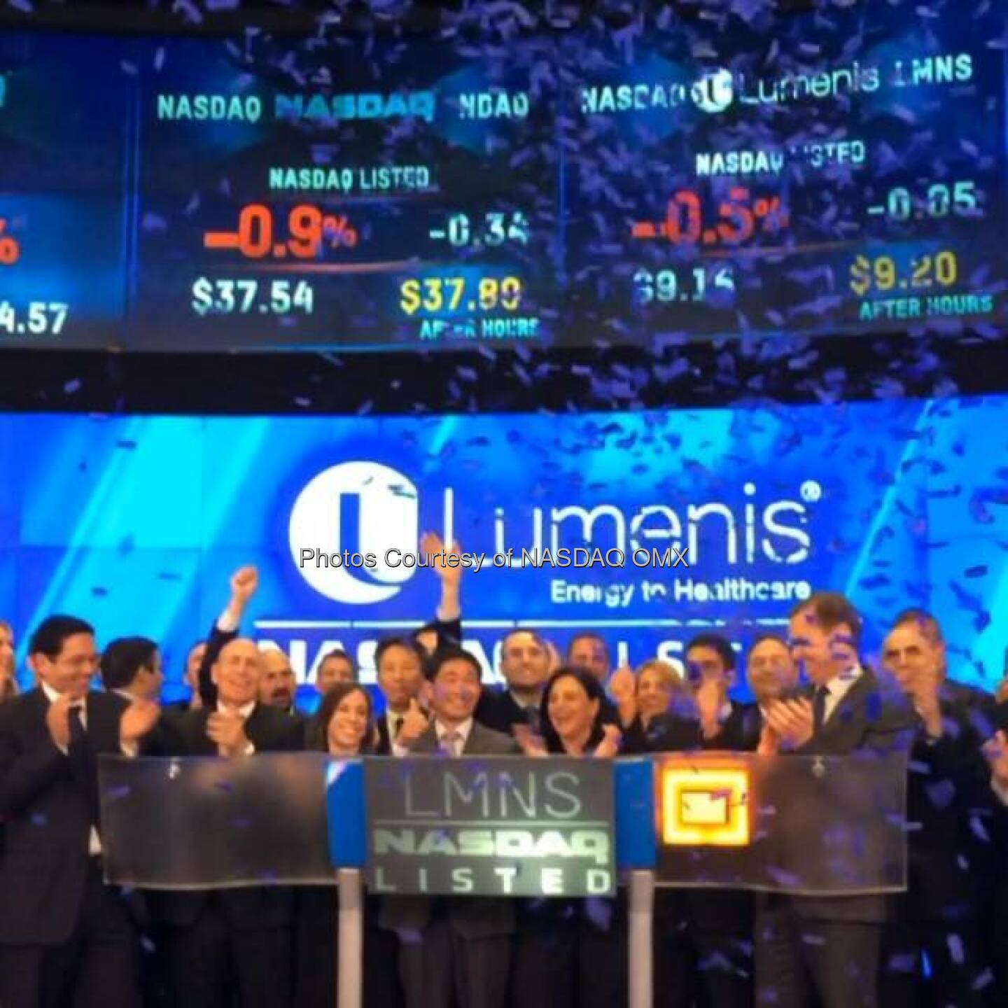 Watch Lumenis ring the Nasdaq Closing Bell! @LumenisInc $LMNS  Source: http://facebook.com/NASDAQ