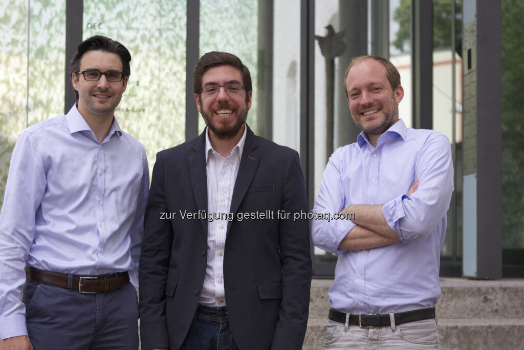 Oliver Vins, Yassin Hankir und Thomas Bloch bringen mit dem FinTech-Startup vaamo (www.vaamo.de) die einfache Geldanlage für jedermann (c) vaamo (24.06.2014) 