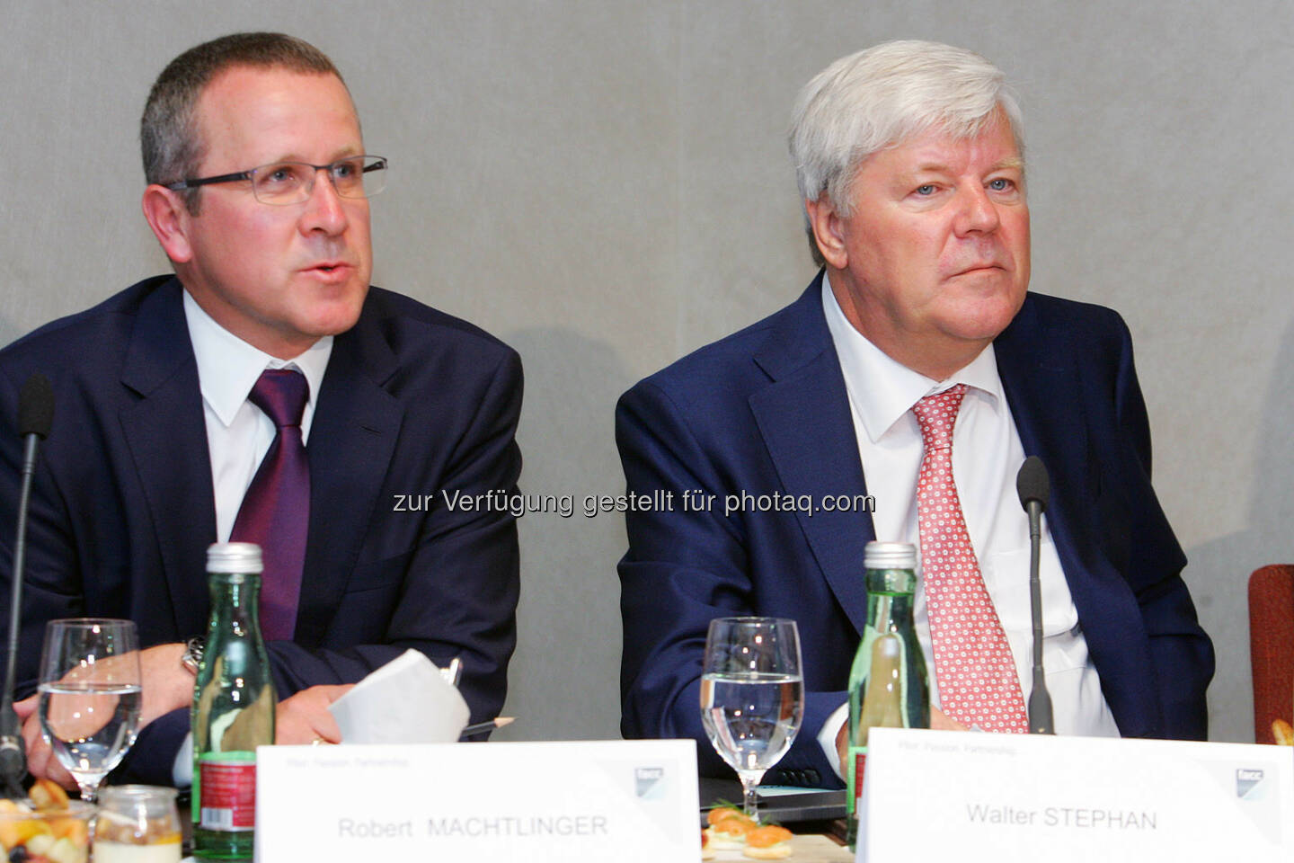 Robert Machtlinger (Vorstand Technik, FACC), Walter Stephan (Vorstandsvorsitzender, FACC) (Bild: Peter Hautzinger)