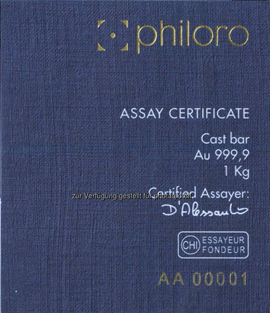 philoro LBMA-Certificate  (26.06.2014) 