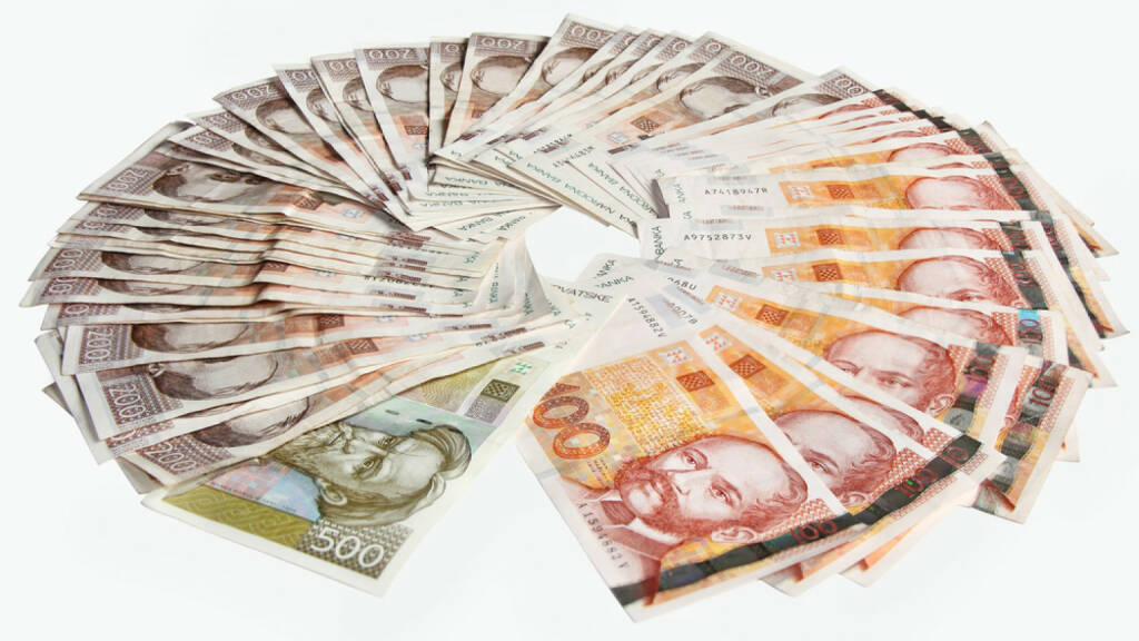 Kuna, Kroatien, http://www.shutterstock.com/de/pic-161551148/stock-photo-croatian-kuna-banknotes-isolated-on-white-background.html , Bild: shutterstock.com (29.06.2014) 