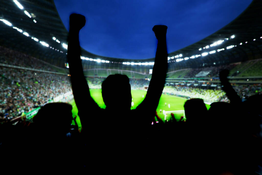 Jubel, Menschenmassen, Fussball, Freude, Sieg, http://www.shutterstock.com/de/pic-161967395/stock-photo-football-soccer-fans-support-their-team-and-celebrate-goal-score-victory-full-stadium.html , © shutterstock.com (04.07.2014) 