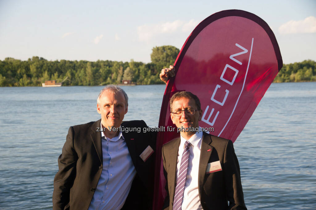 Die Anecon Geschäftsführer Hannes Färberböck (links) und Hans Schmit , © Anecon (08.07.2014) 