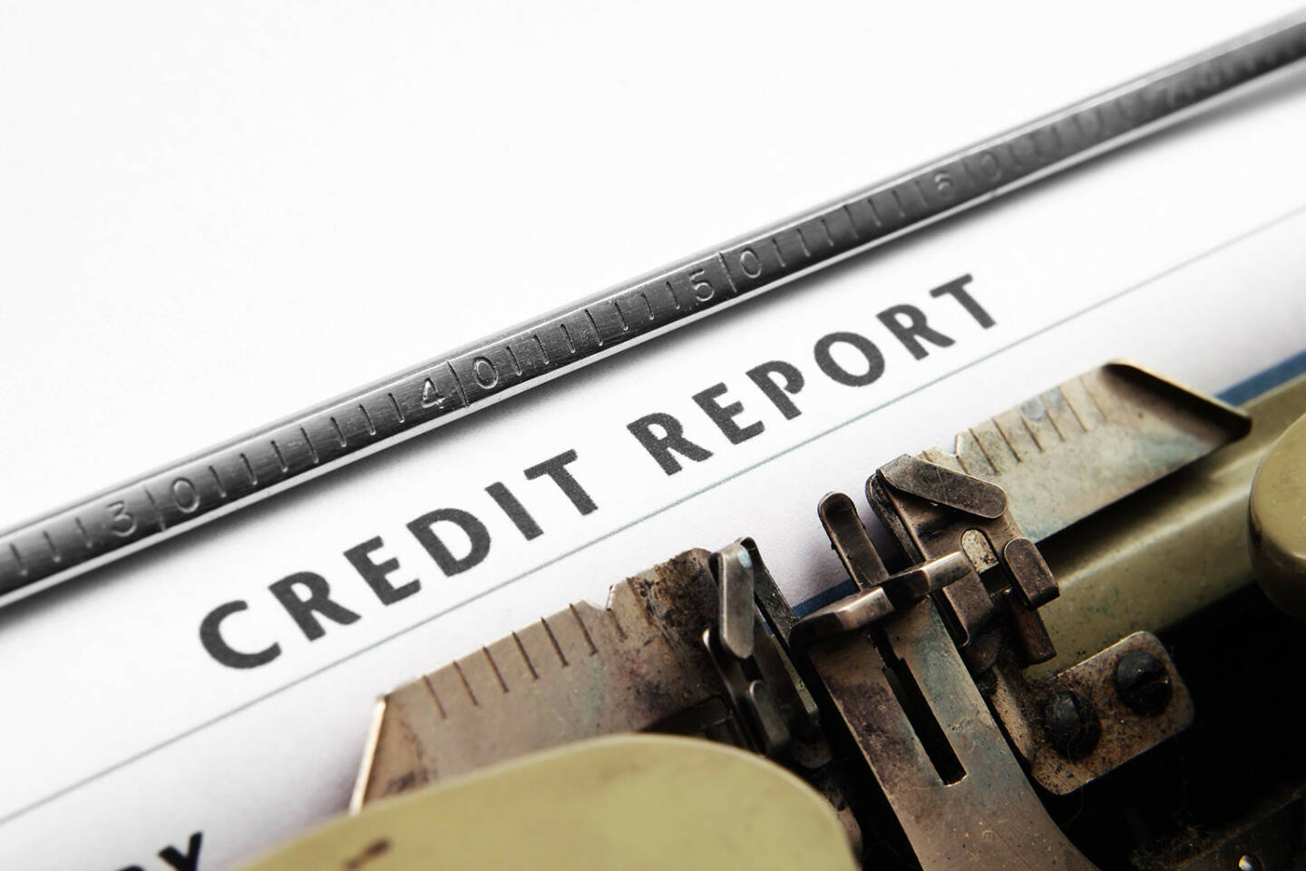 Credit Report, Schreibmaschine, http://www.shutterstock.com/de/pic-122983663/stock-photo-credit-report.html (Bild: shutterstock.com)