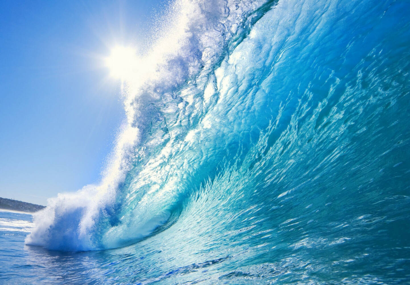 Welle, Erfolg, Erfolgswelle, Meer, Wasser, Sonne, schwappen, http://www.shutterstock.com/de/pic-25870990/stock-photo-blue-ocean-wave.html 