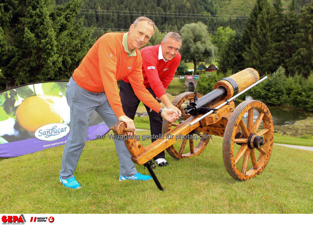 Anton Schutti (Sporthilfe) und Alexander Thaller (San Lucar). Photo: GEPA pictures/ Christian Walgram (12.07.2014) 