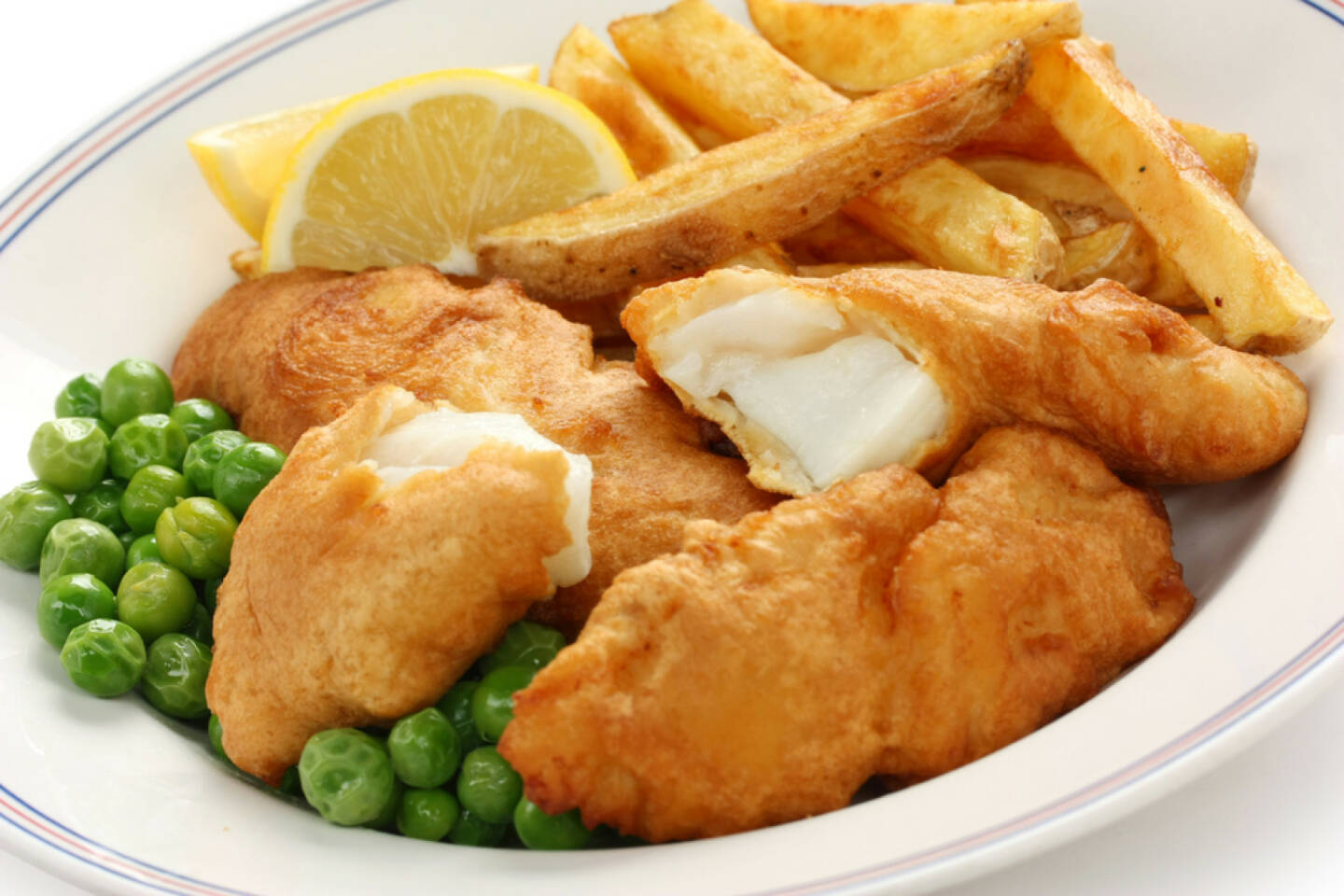 fish & chips, UK, food, Fisch, Erbsen, Pommes frites, http://www.shutterstock.com/de/pic-94482769/stock-photo-fish-and-chips-british-food.html 