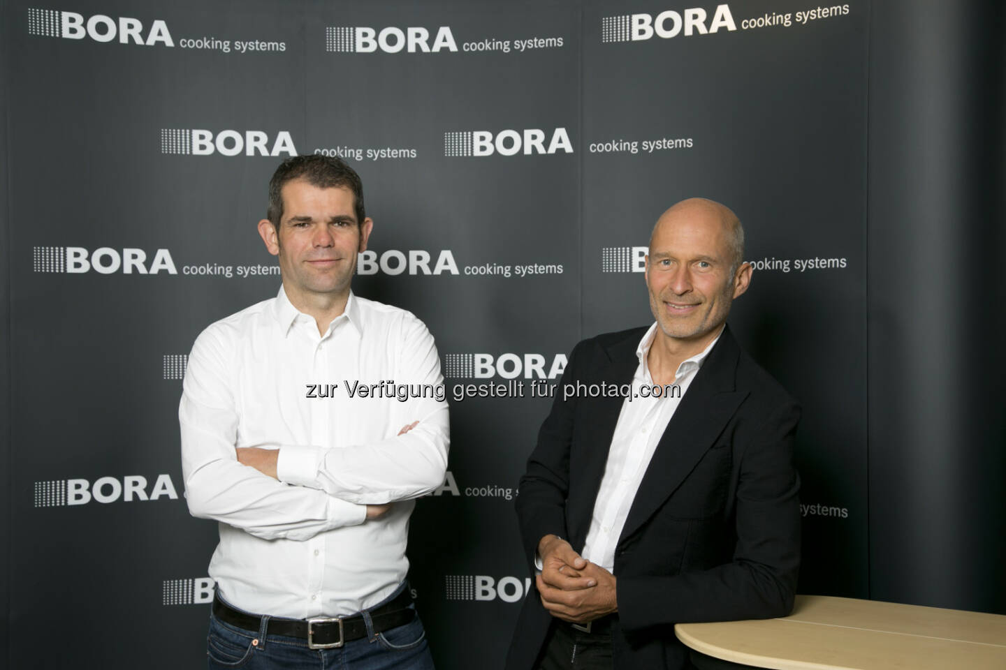 Ralph Denk pro cycling GmbH: Bora wird neuer Namenssponsor bei deutscher Radsport-Mannschaft: Manager Ralph Denk, Willi Bruckbauer, Inhaber von Bora