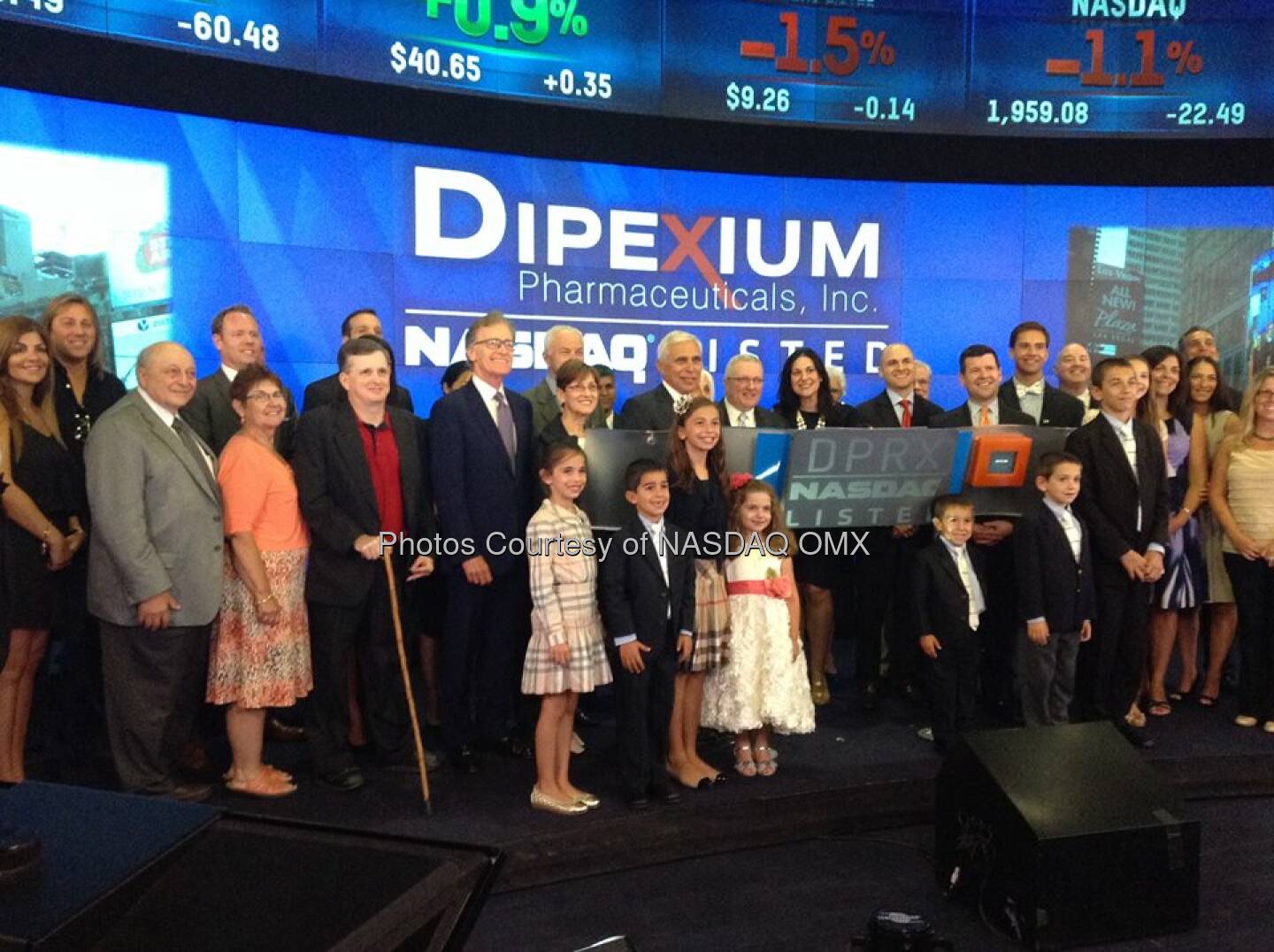 Dipexium Pharmaceuticals, Inc. (and family members!) ring the #NASDAQ Closing Bell! #DreamBIG $DPRX  Source: http://facebook.com/NASDAQ
