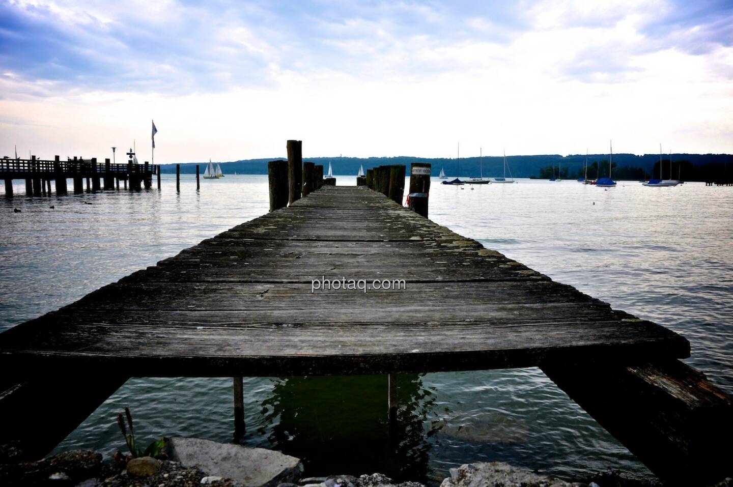 Steg, Horizont, See, Wasser