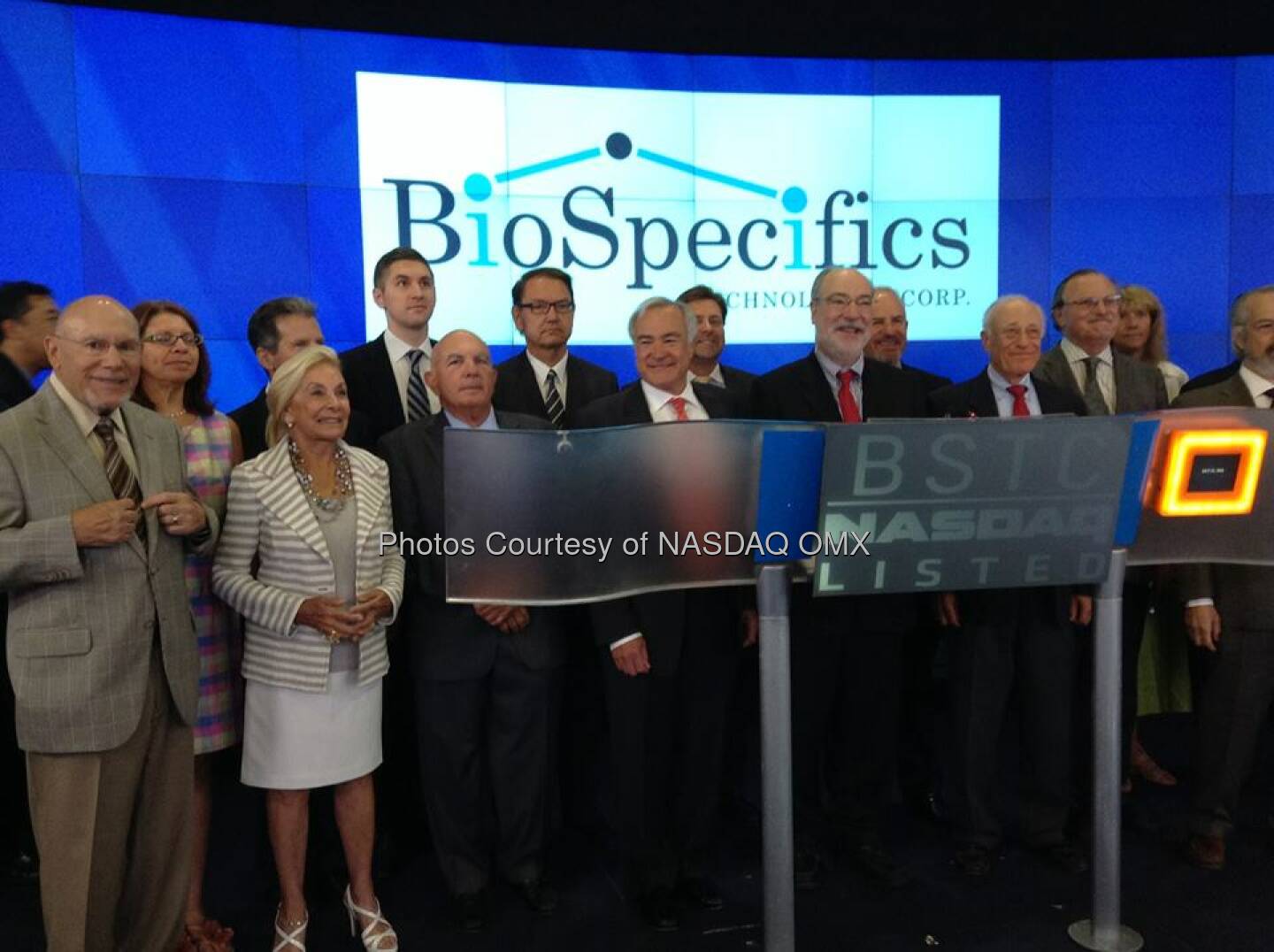 BioSpecifics Technologies Corp. rings the #NASDAQ Opening Bell! $BSTC  Source: http://facebook.com/NASDAQ