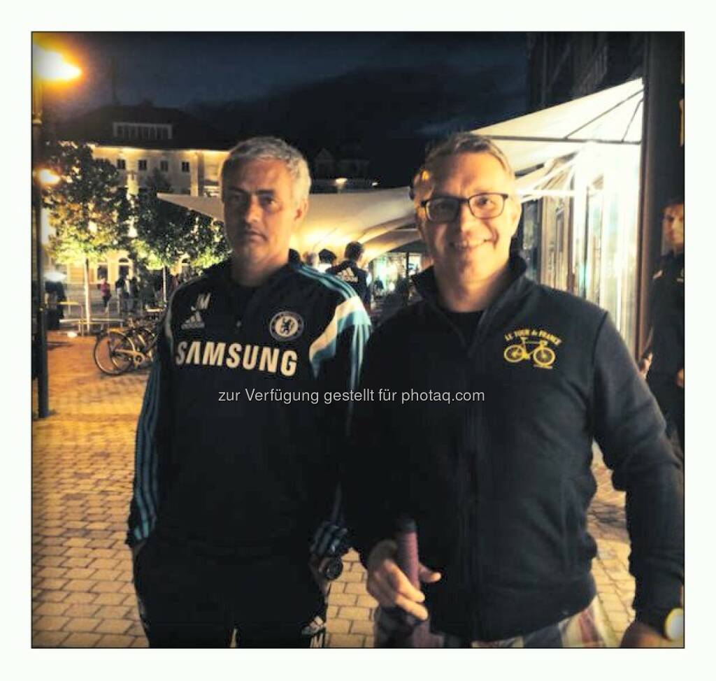 Jose Mourinho, Alfred Reisenberger (zugeschickt von Alfred Reisenberger, Valartis, aus Velden), © Aussendung (25.07.2014) 