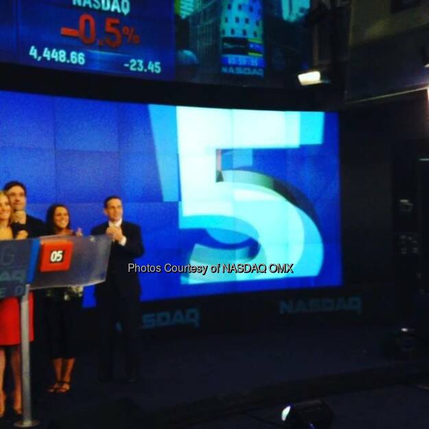 Legendary ring announcer Michael Let's Get Ready to Rumble Buffer rings the #NASDAQ Closing Bell on behalf of The Madison Square Garden Company $MSG  Source: http://facebook.com/NASDAQ (26.07.2014) 