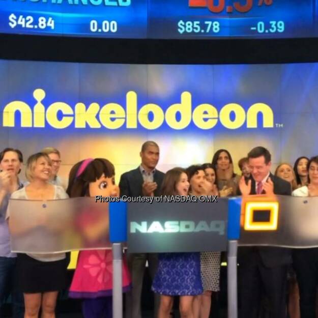 Watch @DoraTheExplorer, @FatimaPtacek ring the #NASDAQ Closing Bell to celebrate #DoraandFriends on Nickelodeon!  Source: http://facebook.com/NASDAQ (30.07.2014) 