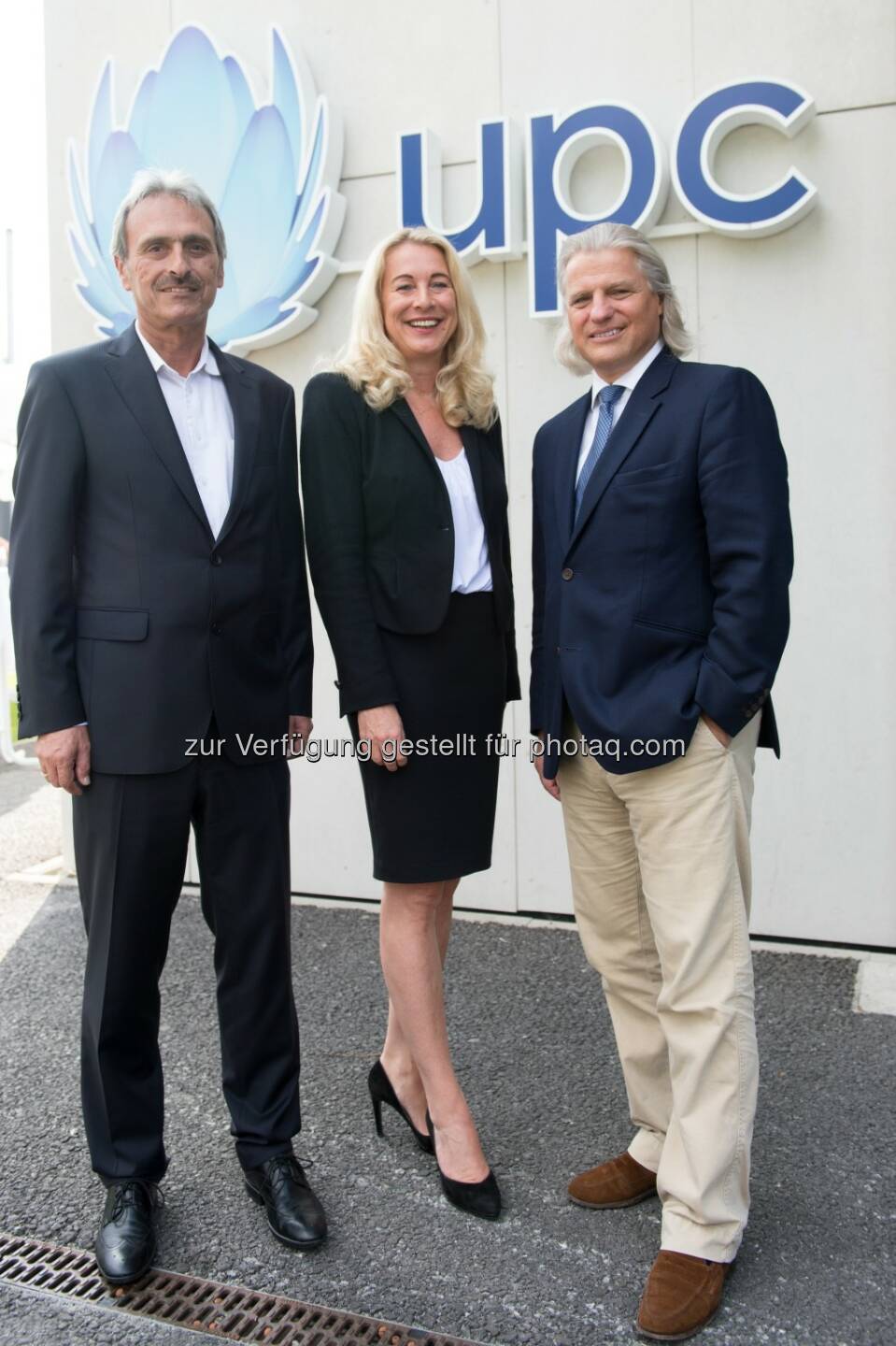 UPC eröffnet neues Kundencenter in Dornbirn: Kurt Plangger, Vice President UPC Tirol und Vorarlberg, Silvia Schöpf, Vice President UPC, Thomas Hintze, Vorsitzender des Aufsichtsrates von UPC Austria 