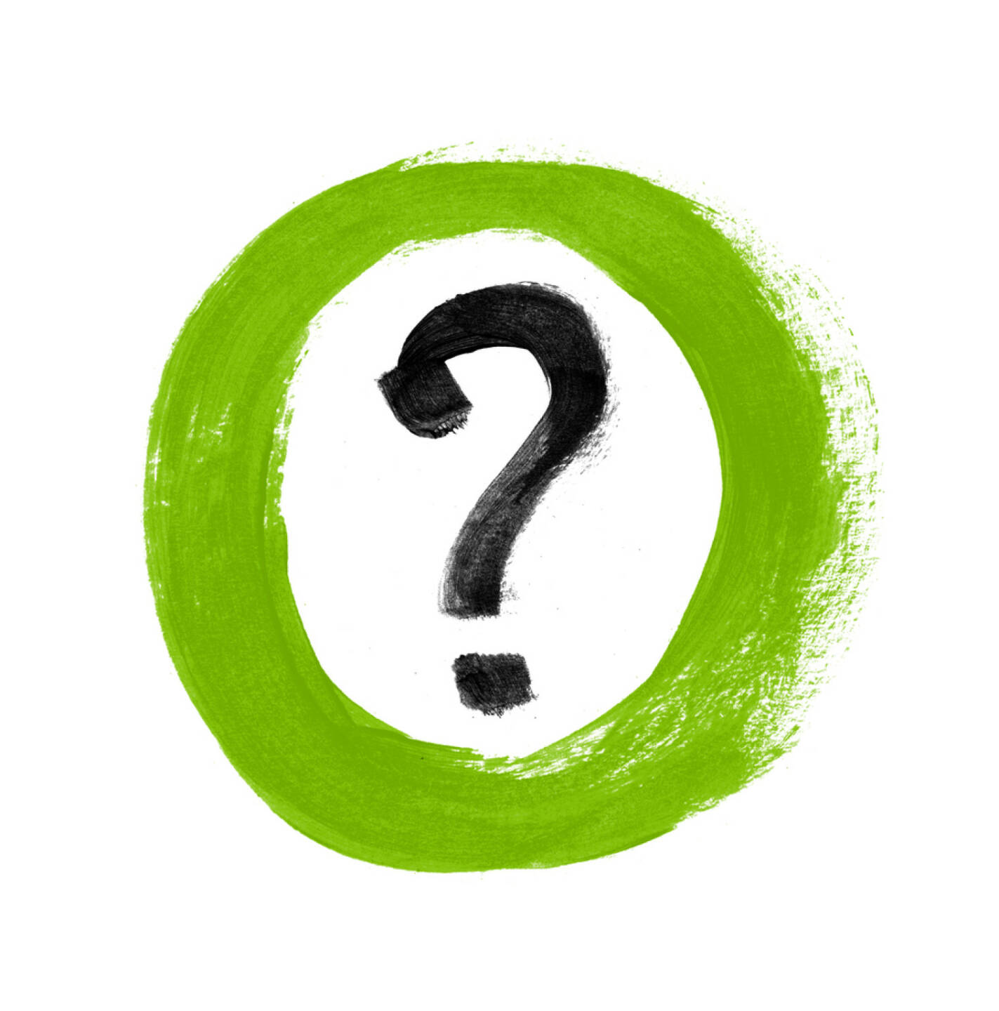 Frage, Fragezeichen - http://www.shutterstock.com/de/pic-110941199/stock-photo-green-hand-painted-question-mark-sign-icon.html?