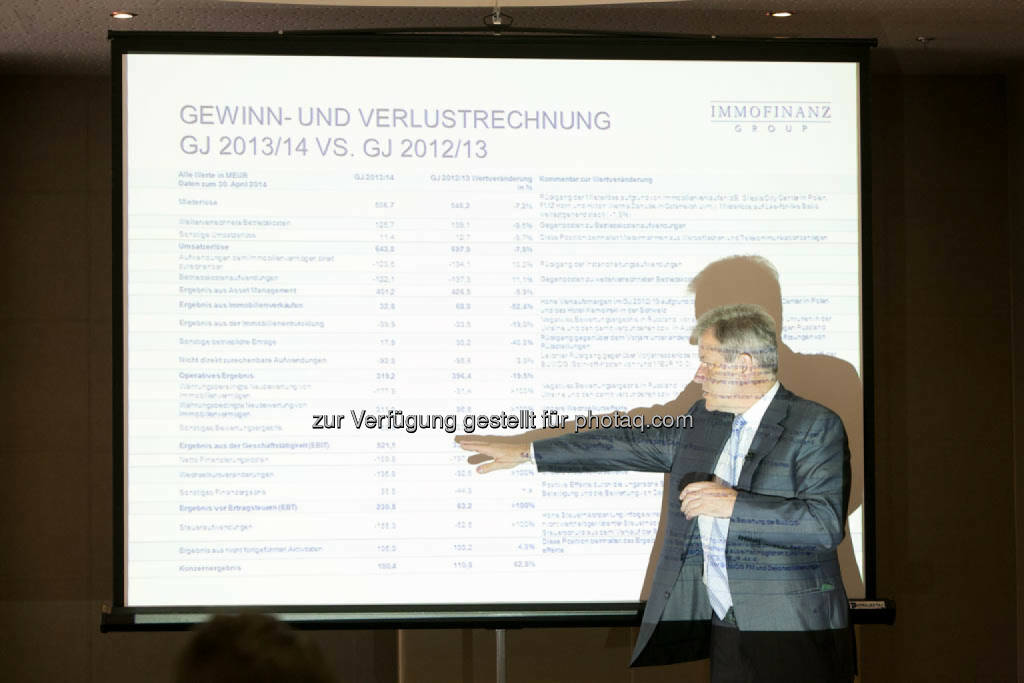 Eduard Zehetner (CEO Immofinanz), © Immofinanz Group/Martina Draper (04.08.2014) 