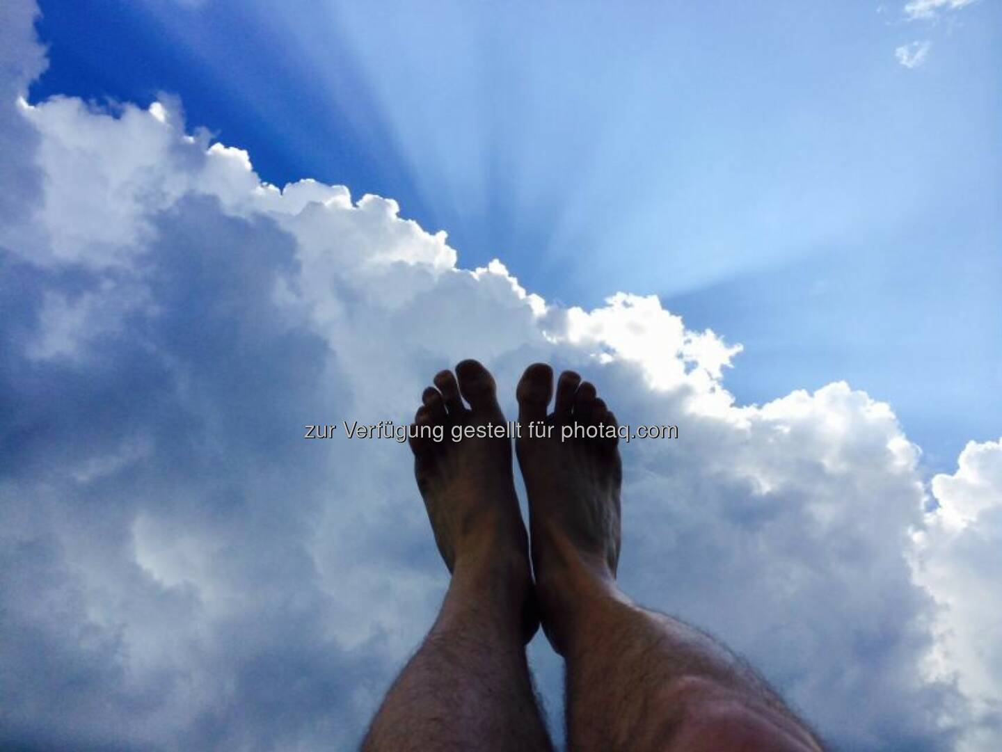 Sommer Füsse Wolken