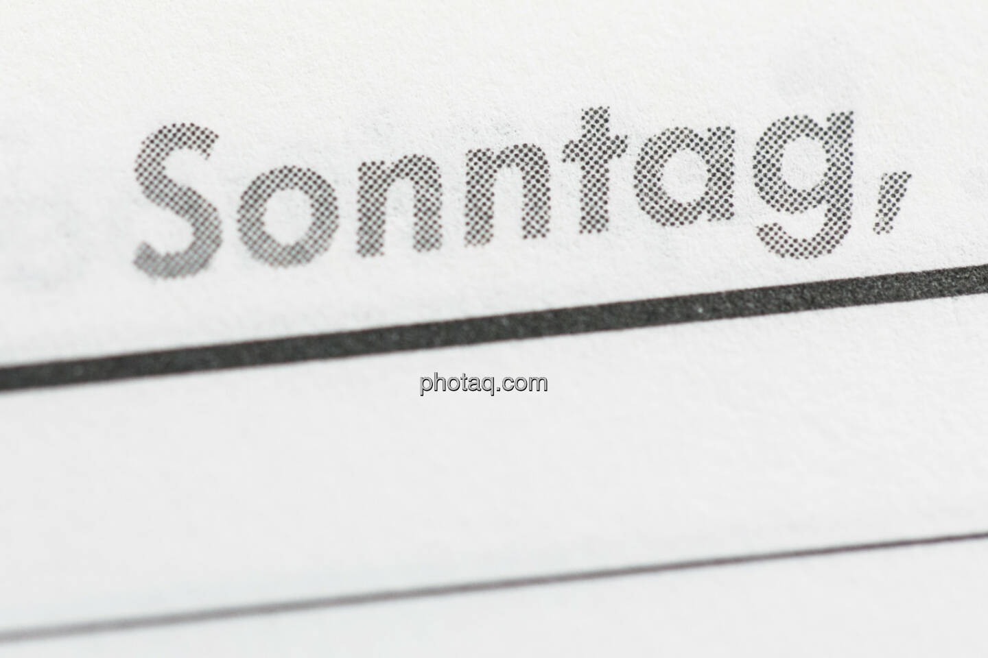 Sonntag