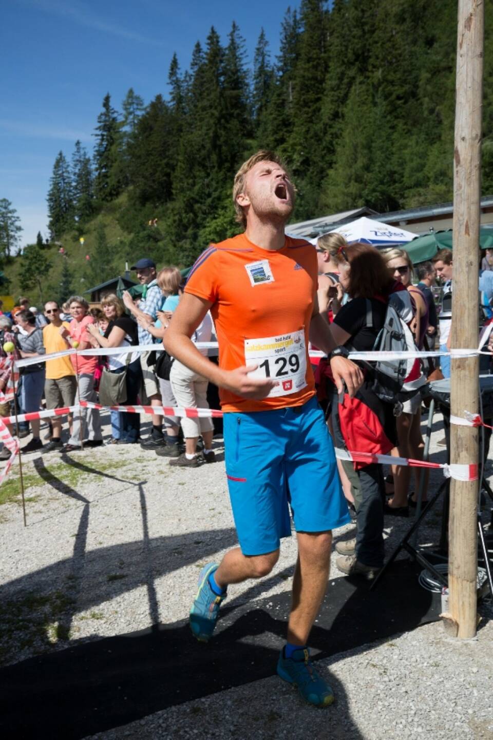 Katrinberglauf 2014 Johannes Rohn (18) - Im Ziel - der steilste Berglauf in Österreich verlangt den Sportlern alles ab