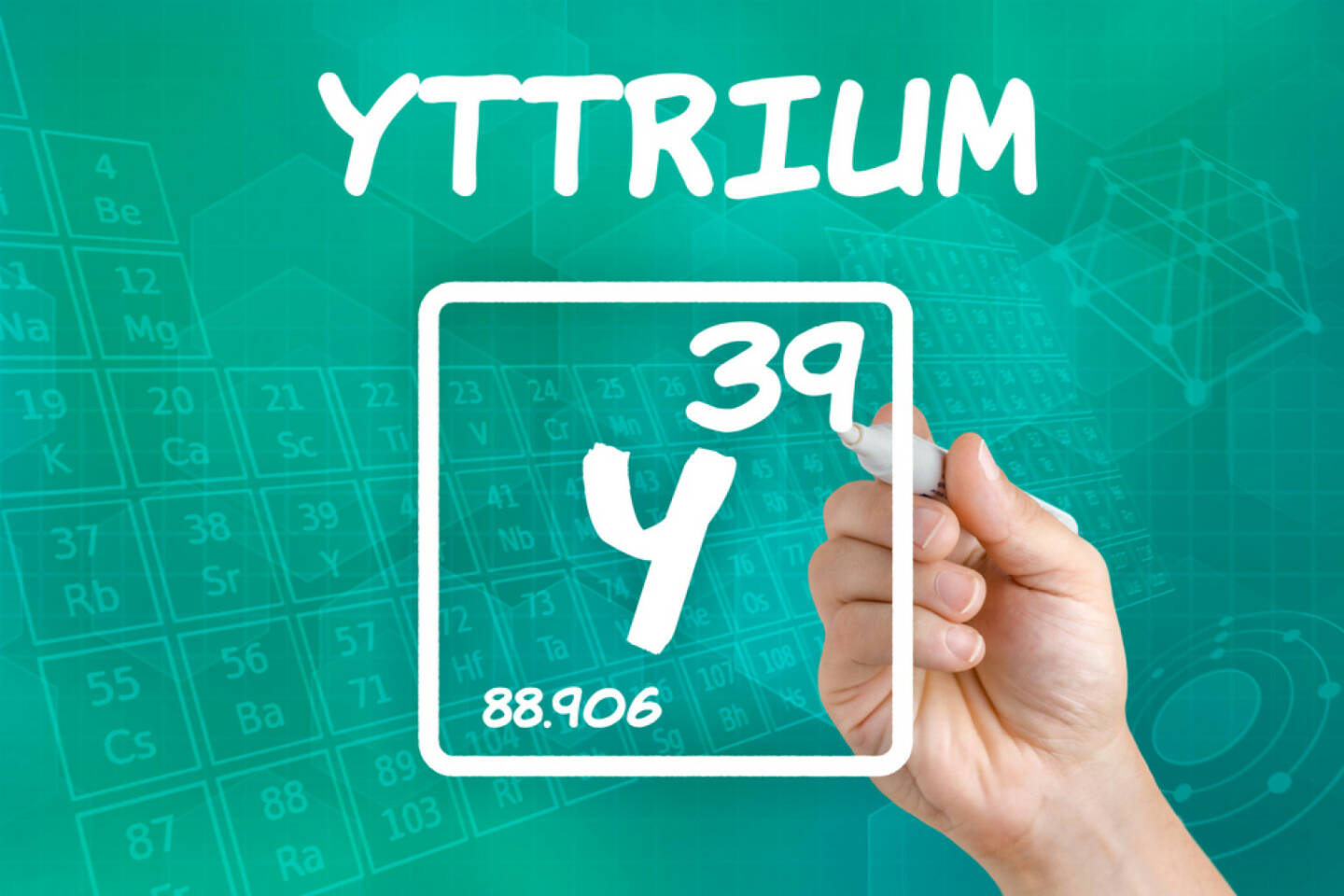 Yttrium, seltene Erden, Metall, http://www.shutterstock.com/de/pic-152211524/stock-photo-symbol-for-the-chemical-element-yttrium.html