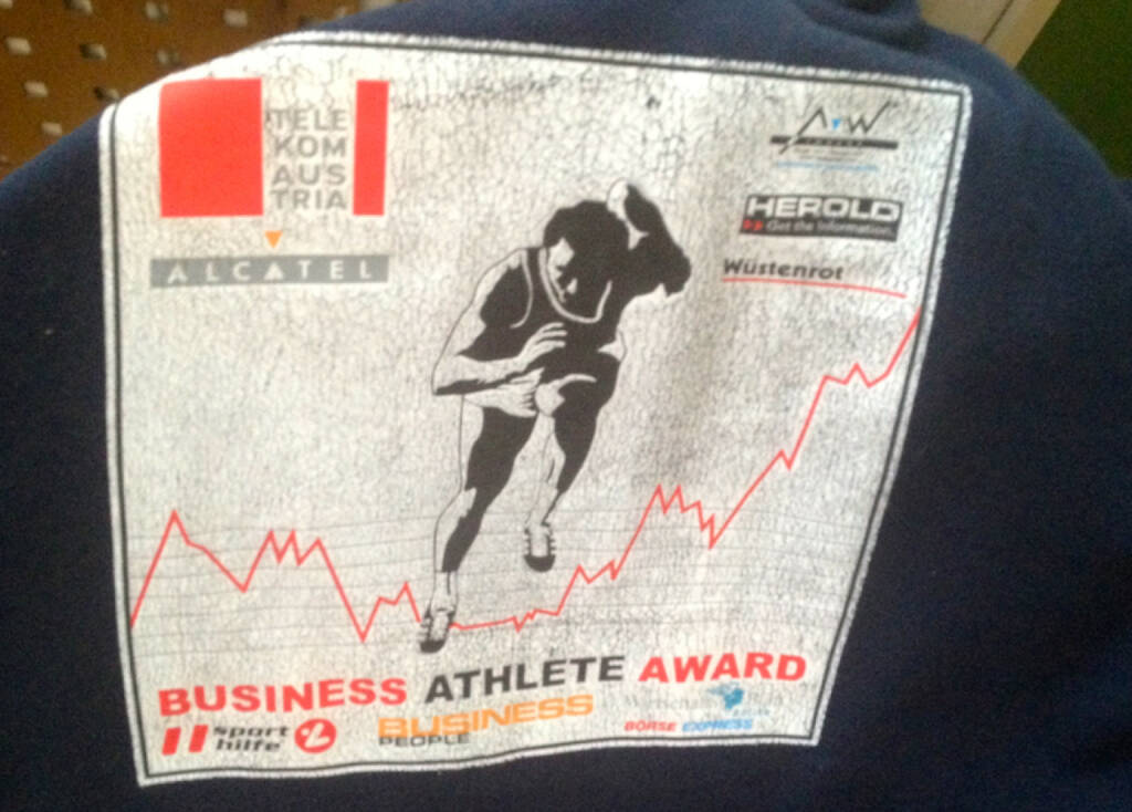 Business Athlete Award Vintage, heuer wieder neu als Runplugged Business Athlete Award mit der Sporthilfe, siehe http://www.christian-drastil.com/2014/04/25/freude_der_business_athlete_award_gehort_mir (17.08.2014) 