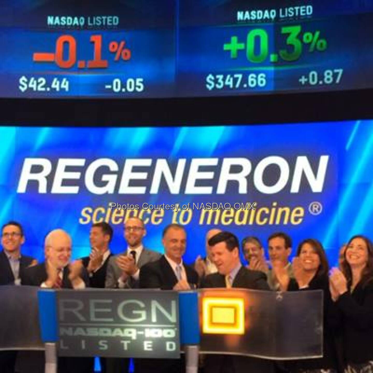 [VIDEO] Watch Regeneron Pharmaceuticals ring the #NASDAQ Opening Bell! #dreamBIG $REGN #N100  Source: http://facebook.com/NASDAQ