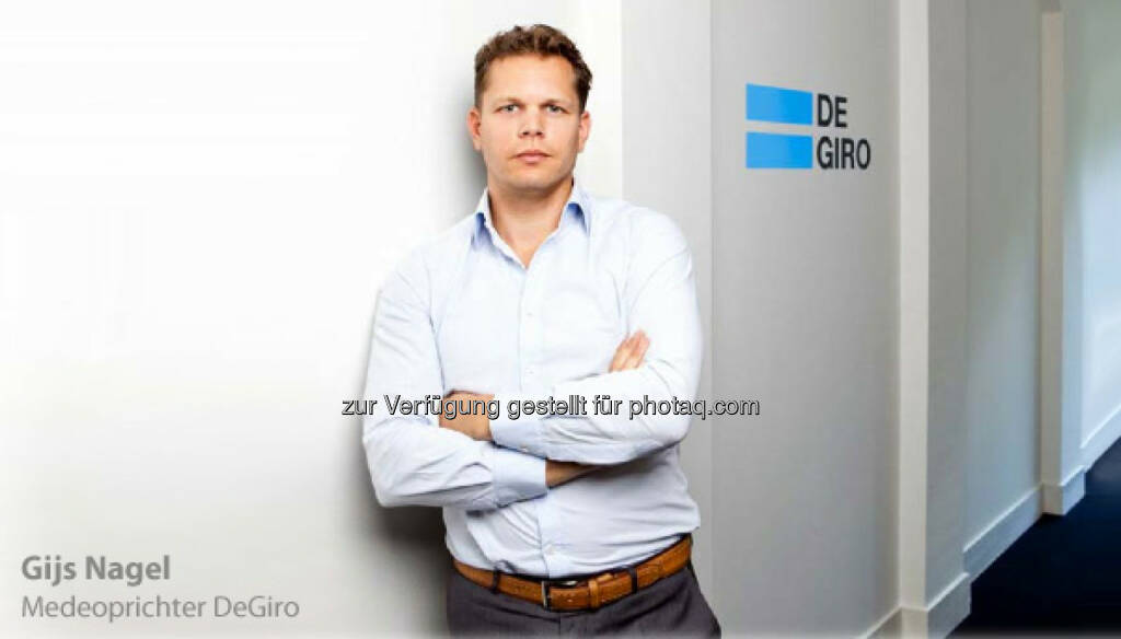 Gijs Nagel startet mit seiner Brokerage unter degiro.at nun auch in Österreich, © Aussender (27.08.2014) 