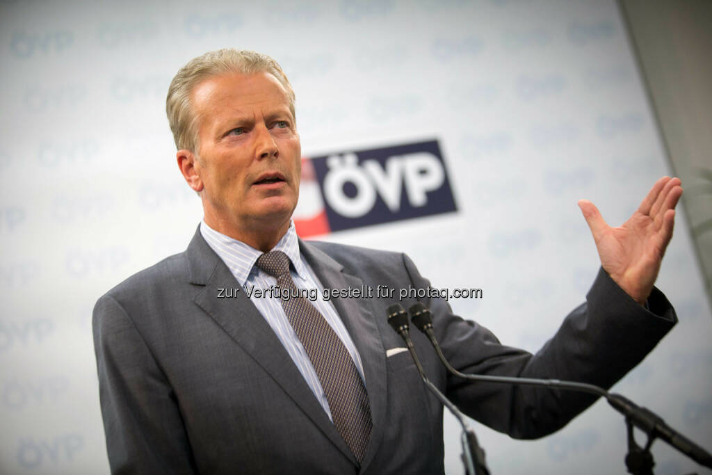 Reinhold Mitterlehner (ÖVP-Bundesparteiobmann) (Bild: ÖVP, Fotograf: Jakob Glaser) (28.08.2014) 