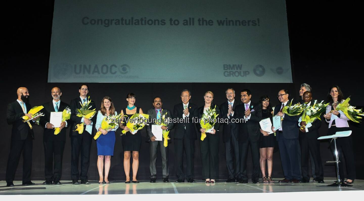 BMW Group: United Nations Alliance of Civilizations (UNAOC) und BMW Group verleihen Intercultural Innovation Award 2014  obs/BMW Group/Leonard Adam
