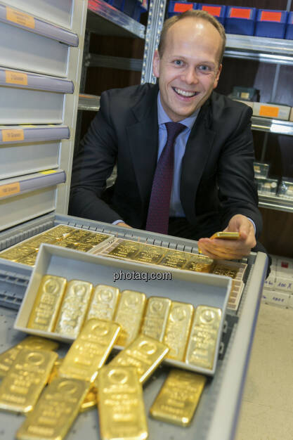 Ronald Stöferle, Gold, http://www.schoeller-muenzhandel.at, © finanzmarktfoto.at/Martina Draper (20.01.2013) 