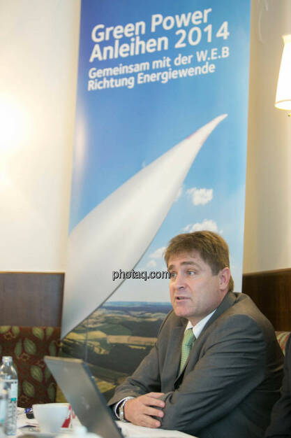 Frank Dumeier (Vorstand W.E.B Windenergie AG), © Martina Draper/photaq (02.09.2014) 