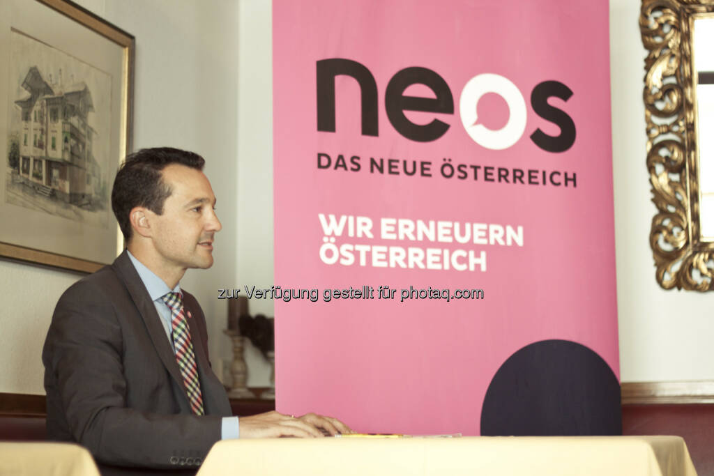 Gerald Loacker (NEOS-Sozialsprecher): Staatliches Pensionssystem reformieren, private Vorsorge aufwerten (Bild: NEOS) (04.09.2014)