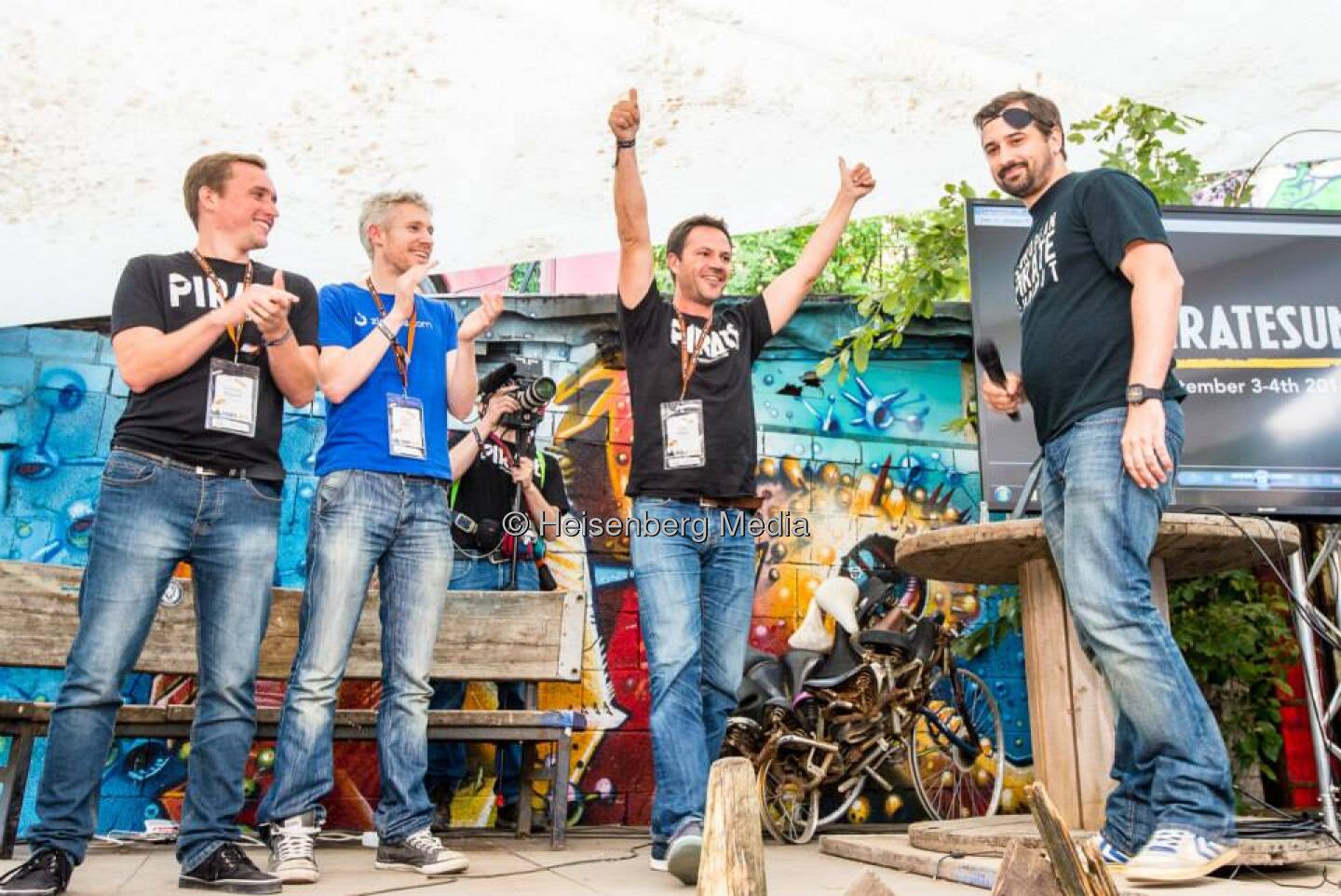 Pirate Summit, Cologne, Germany 4 September 2014 - Image by Dan Taylor/Heisenberg Media &copy; 2014 Dan Taylor - Mit Petar Bojkov, Manuel Koelman, Przemysław Majewski (c) 2014 Dan Taylor / http://www.heisenbergmedia.com