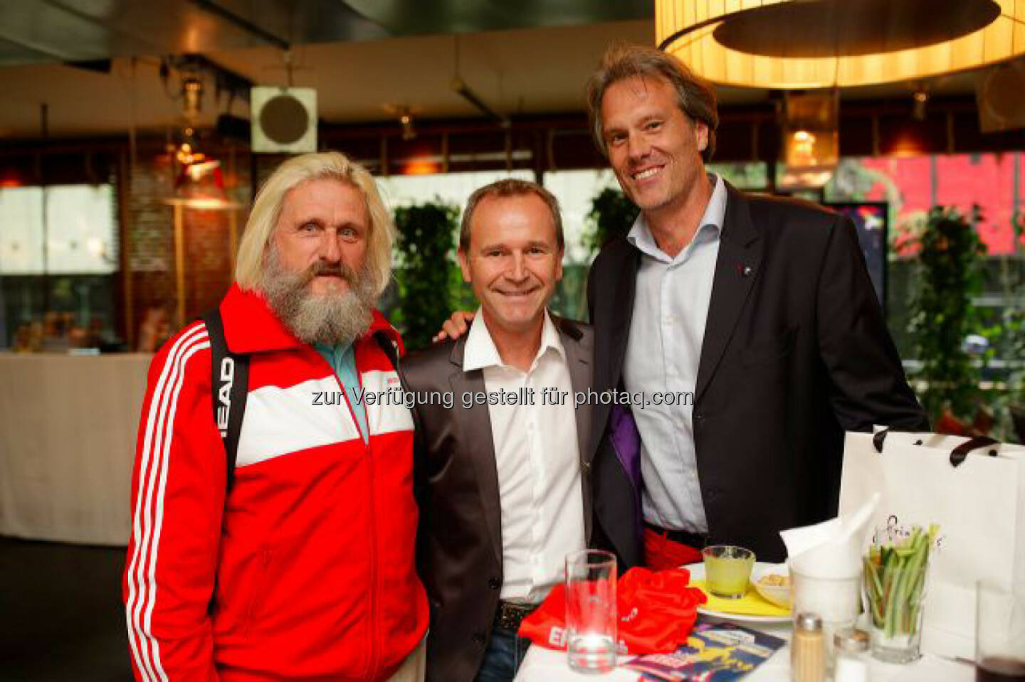 Extremsportler Sepp Reznik, Hannes Menitz, Initiator des erste bank vienna night run, Ex-Beachvolleyballer Oliver Stamm