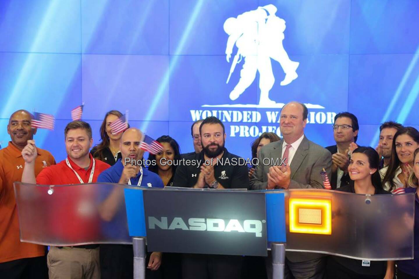 Great photos from the Wounded Warrior Project ringing the NASDAQ Closing Bell Today!  Source: http://facebook.com/NASDAQ