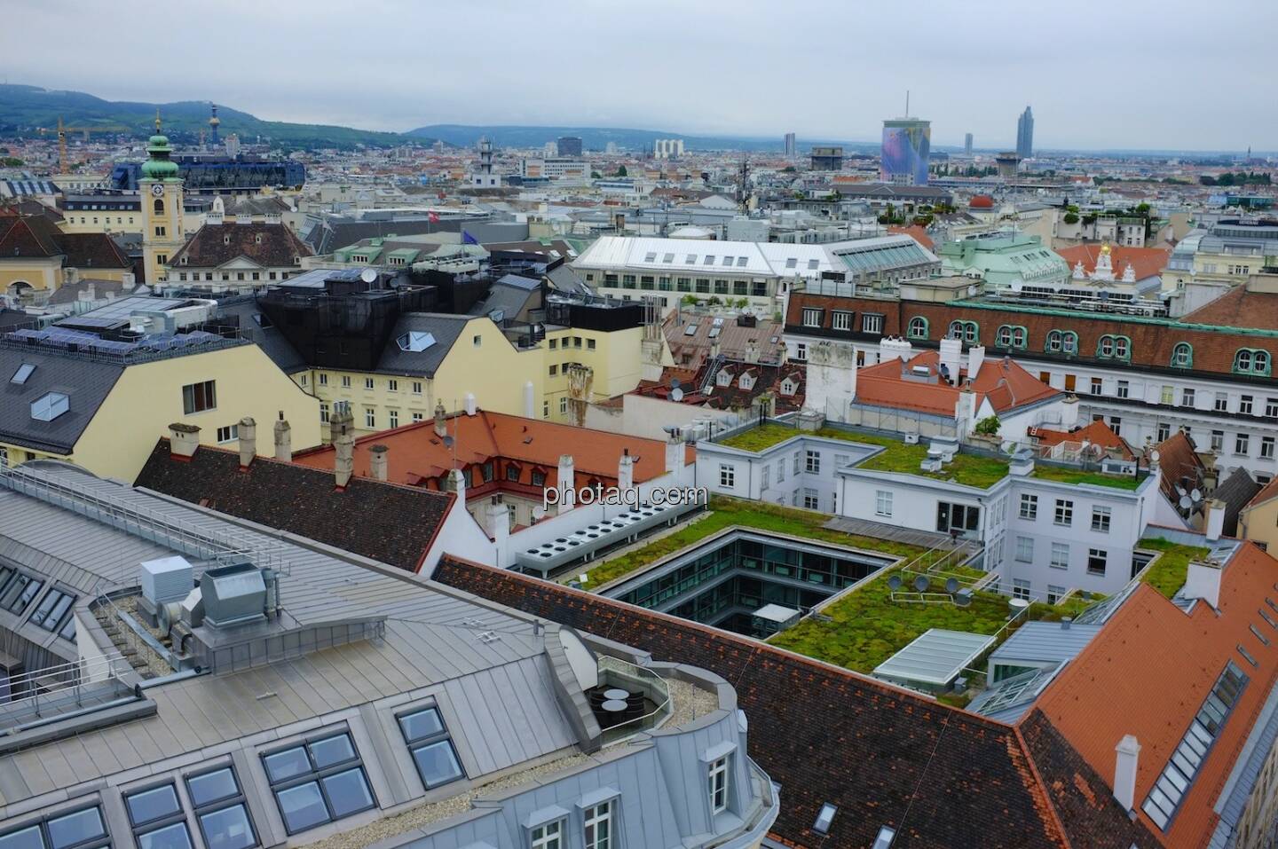 Hochhaus Herregasse 6-8 Aussicht Dachlandschaft Wien