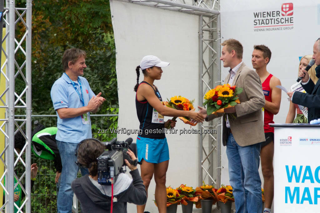 Annabelle Mary Konczer, Siegerin Viertelmarathon Damen, Wachau Marathon 2014, © Milena Ioveva  (14.09.2014) 