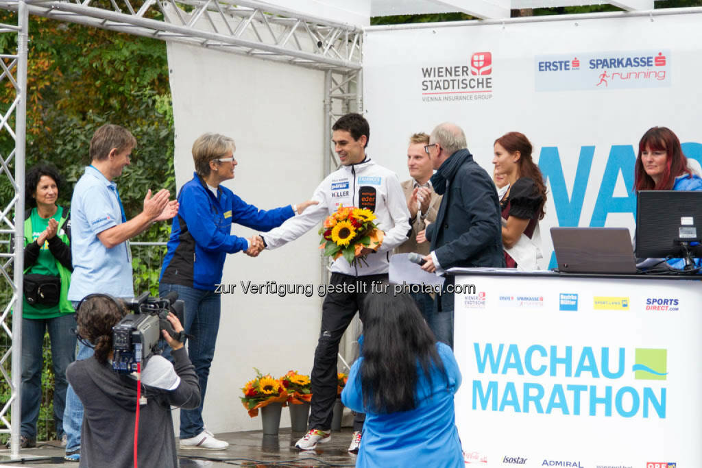 Wolfgang Hiller, Sieger Viertelmarathon Herren, Wachau Marathon 2014, © Milena Ioveva  (14.09.2014) 