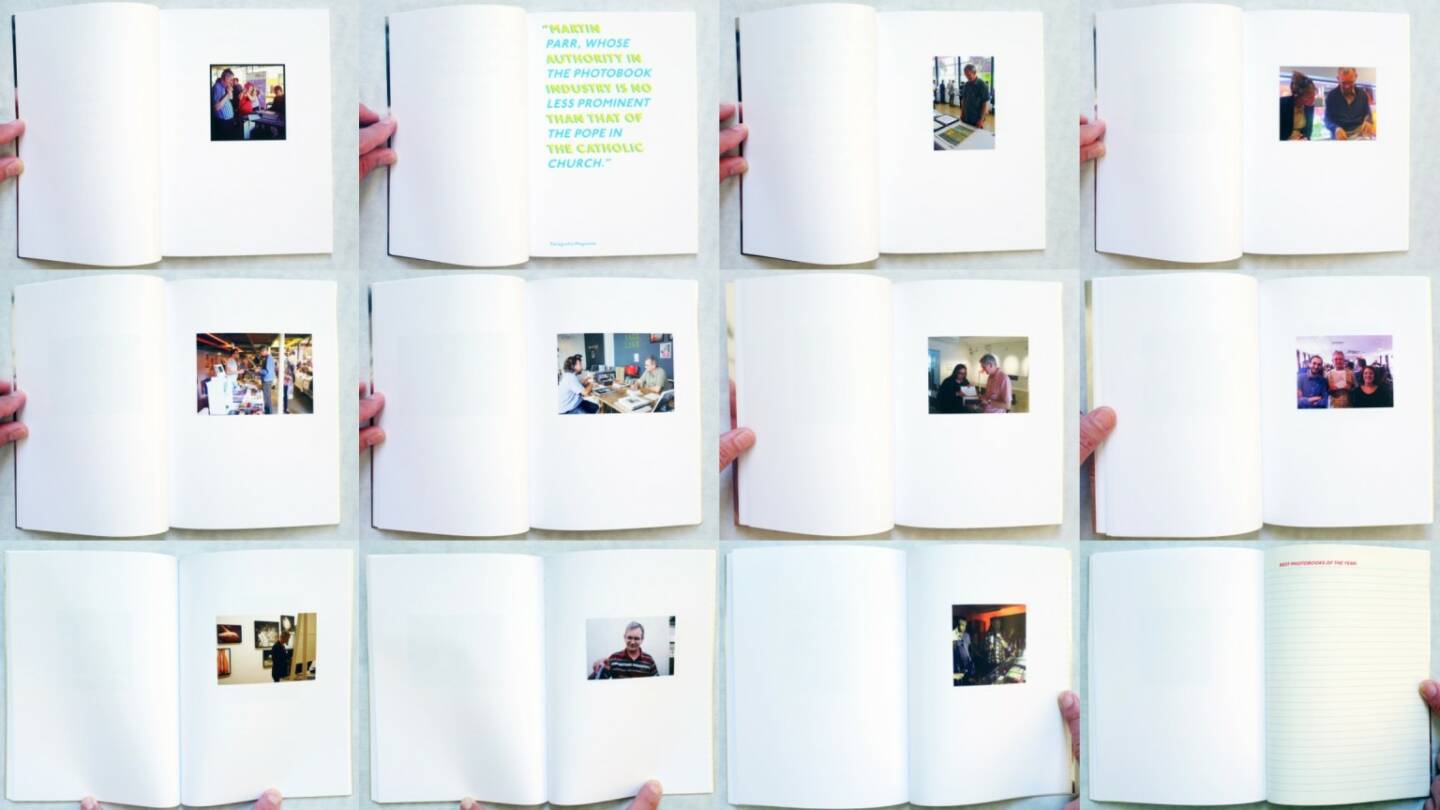 Roger Eberhard - Martin Parr looking at books, b.frank books, Zürich, 2014, Beispielseiten, sample spreads - http://josefchladek.com/book/roger_eberhard_-_martin_parr_looking_at_books