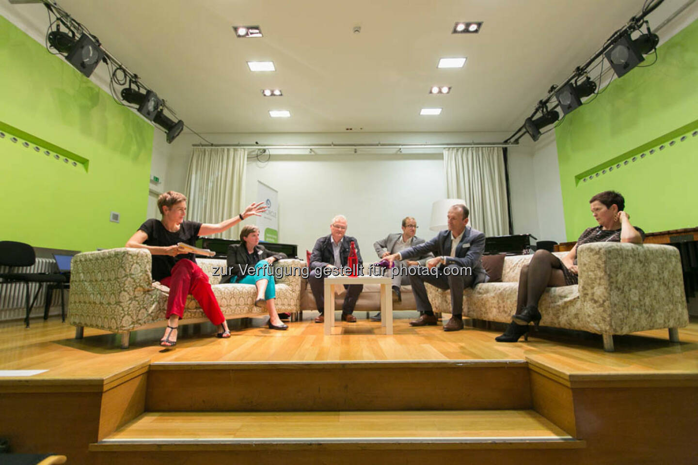 Sandra Majewski, Geschäftsführerin Roidinger Majewski, Claudia Nutz, Vorstand Wien 3420 AG, Gerhard Berger, Stadterneuerungsexperte der Stadt Wien, Dominic Weiss, Leitung Smart City Wien Agentur + Public Affairs, Christian Plas, Geschäftsführer denkstatt GmbH, Cornelia Dankl, Bonus Vorsorgekasse AG