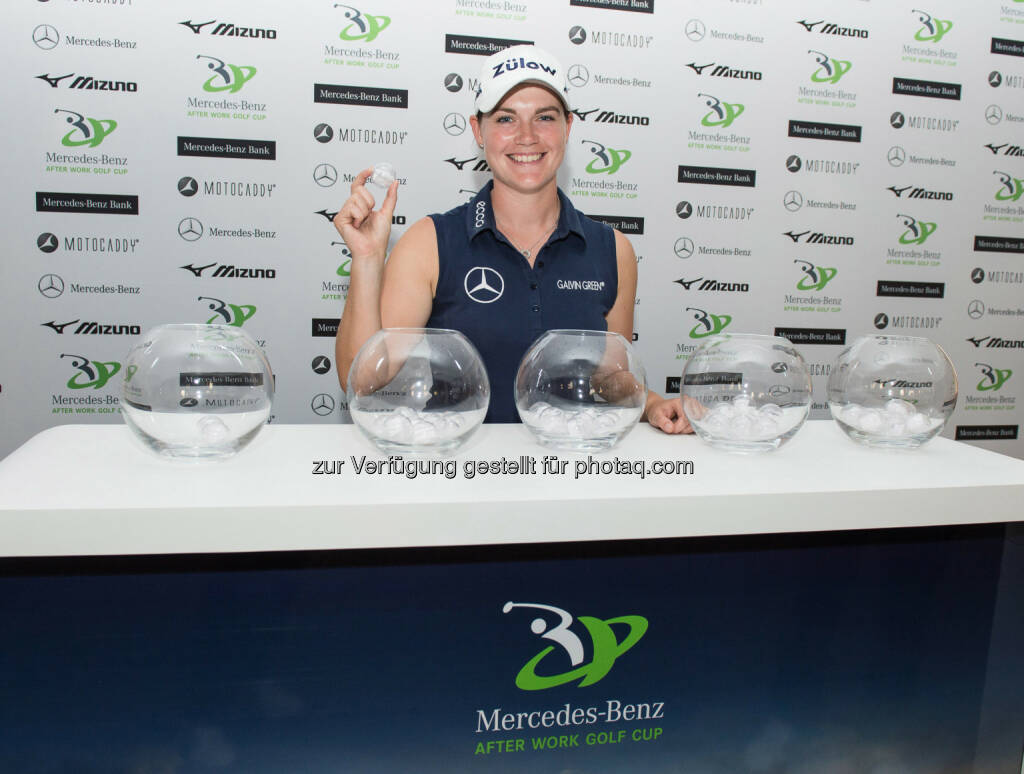 Caroline Masson - Markenbotschafterin Mercedes Benz - Mercedes-Benz After Work Golf Cup. Beliebte 9-Lochserie knackt 3.000er Turniermarke, © Aussendung (23.09.2014) 