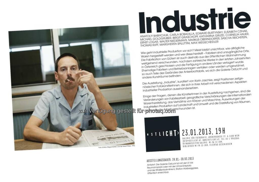Einladung Industrie, 23.1.2013, © Sandro Zanzinger (25.01.2013) 