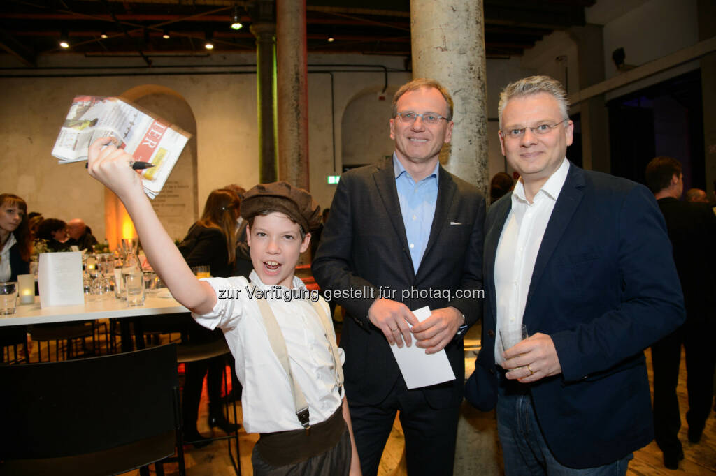 Armin Wolf (ZIB2 Anchor) und Dieter Bornemann (ORF Journalist), © Telekom Austria Group / Rainer Eckharter (24.09.2014) 