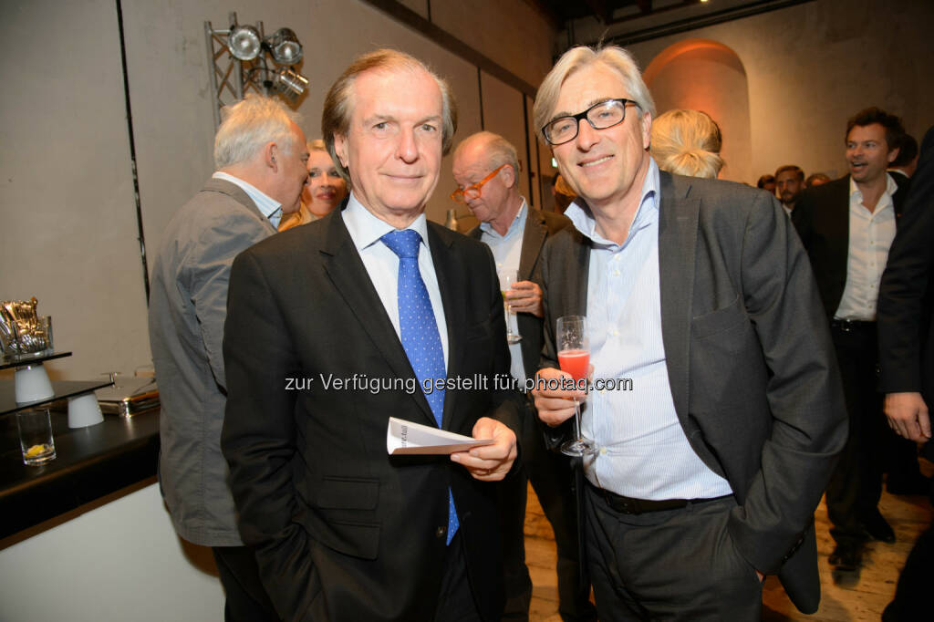 Friedrich Stickler (Vorstandsdirektor der Österreichischen Lotterien) Alfred Koblinger (Geschäftsführer PKP BBDO), © Telekom Austria Group / Rainer Eckharter (24.09.2014) 