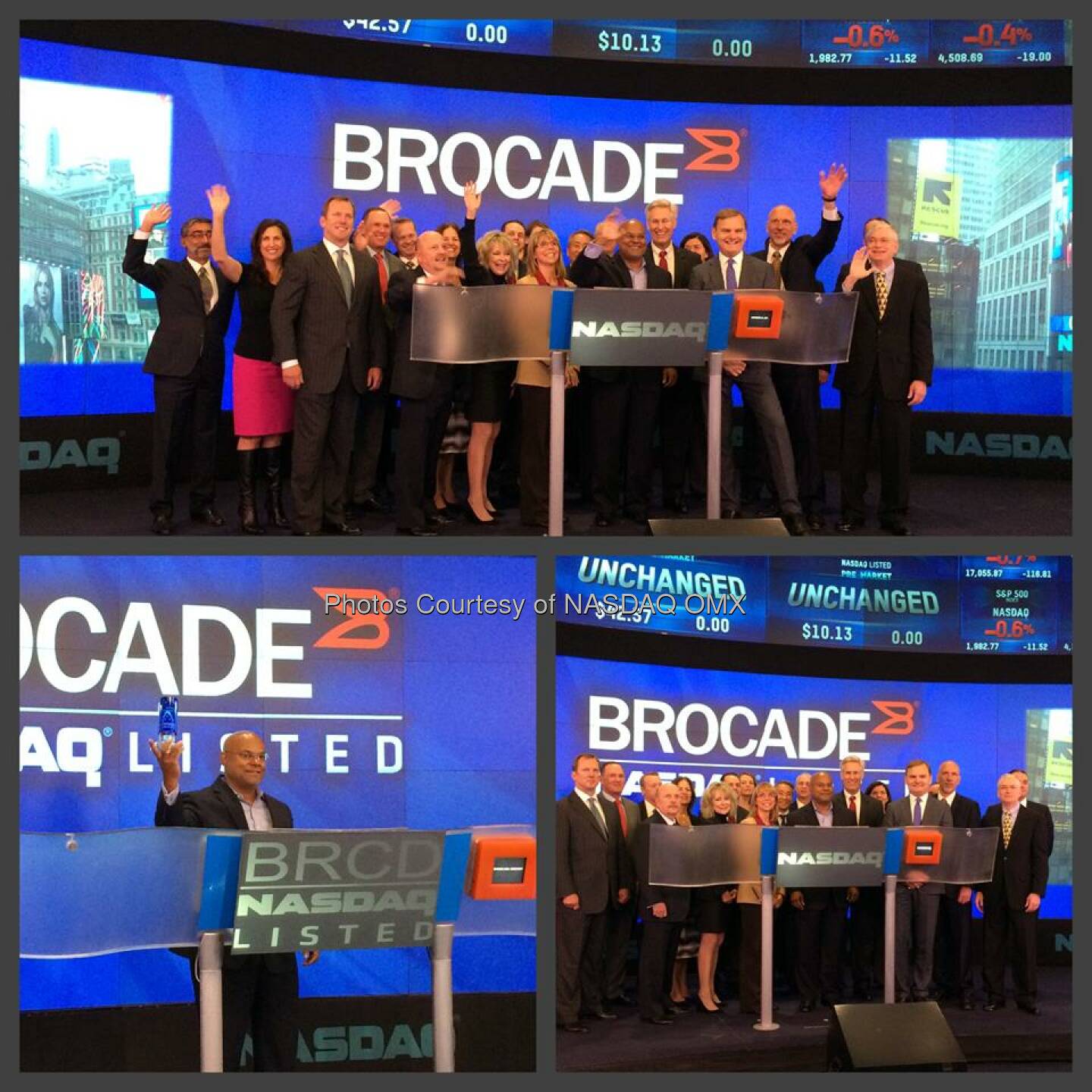 Brocade Communications Systems, Inc. Rings the #NASDAQ Opening Bell! #dreamBIG $BRCD @BRCDcomm  Source: http://facebook.com/NASDAQ