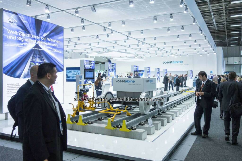 Die voestalpine auf der InnoTrans 2014 in Berlin - http://www .voestalpine.com/innotrans, Quelle: https://www.facebook.com/voestalpine/photos/a.10152749473686248.1073741844.45771186247/10152749474186248/?type=1&theater
, © Aussender (25.09.2014) 