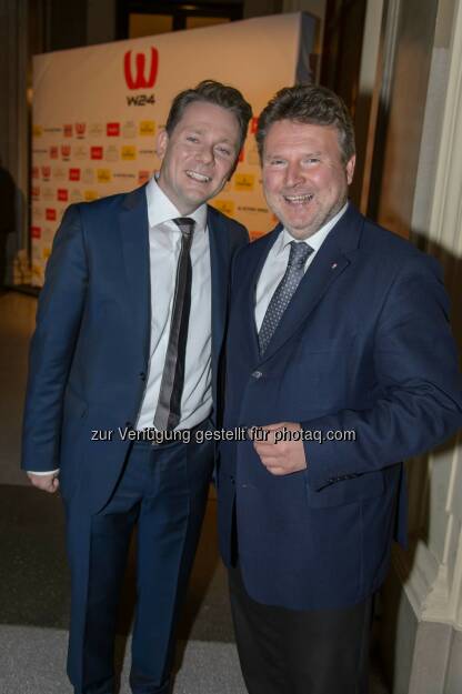 WH Medien Geschäftsführer Marcin Kotlowski mit Wohnbau Stadtrat Michael Ludwig, © ViennaPress / Andreas Tischler (25.09.2014) 
