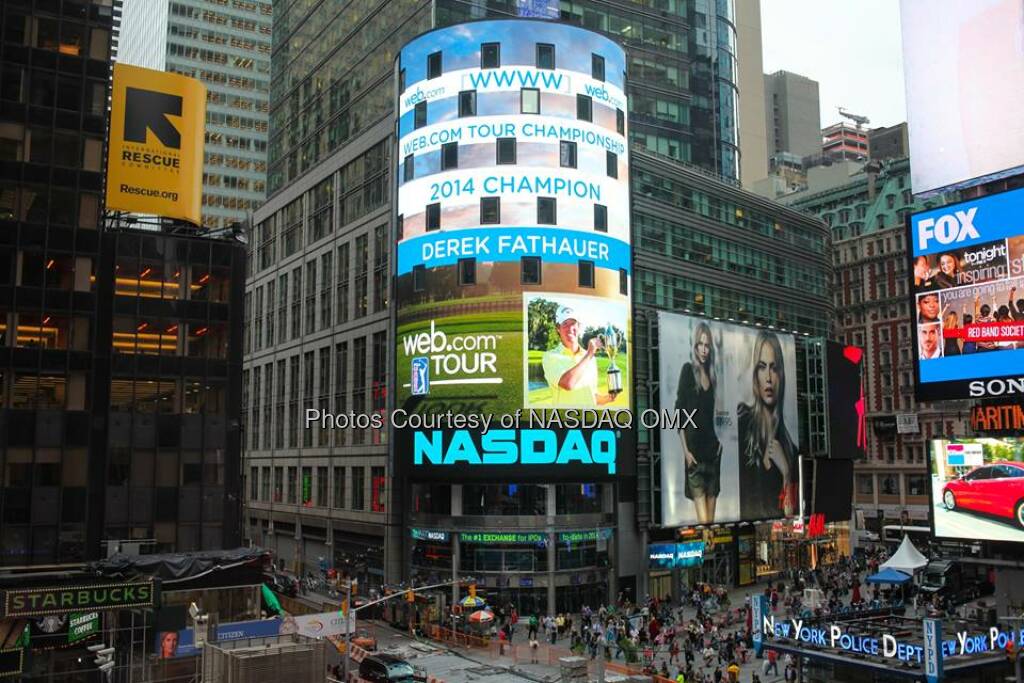 Congratulations to Derek Fathauer, winner of @WebDotComTour's 2014 @WebDotCom Championship #WebTour  Source: http://facebook.com/NASDAQ (26.09.2014) 